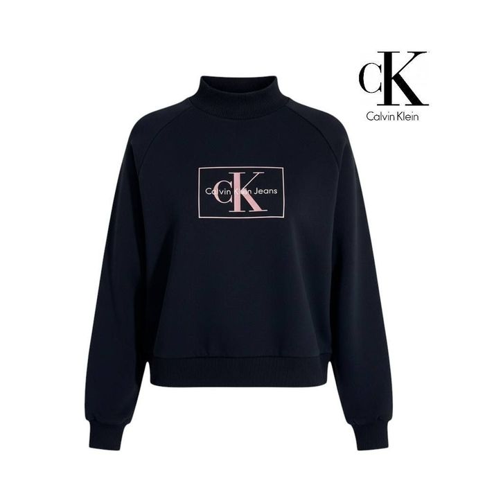 женский свитшот calvin klein jeans размер xs кроп на флисе котоновый лонгслив реглан женская кофта лонг келвин кляйн клей  гольф ck  жіночій світшот