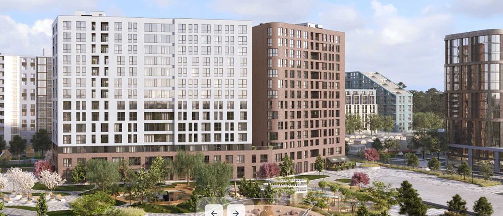 Видова Кварира 2 Спальні + Кухня-студія у ЖК Lucky Land