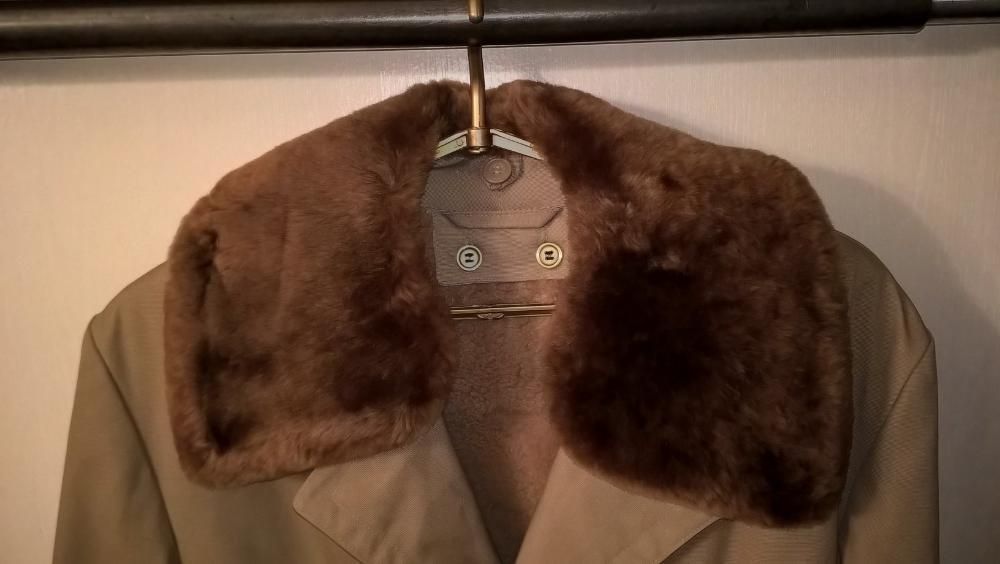 Мужское пальто на овчине