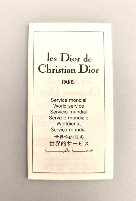 80's/90's CHRISTIAN DIOR Bolsa com Cartão de Garantia de Relógio + Libretos