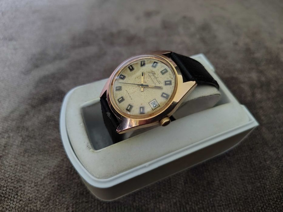 Zegarek Glashütte Spezimatic 26 Rubis / AUTOMATIC - złocony 14K