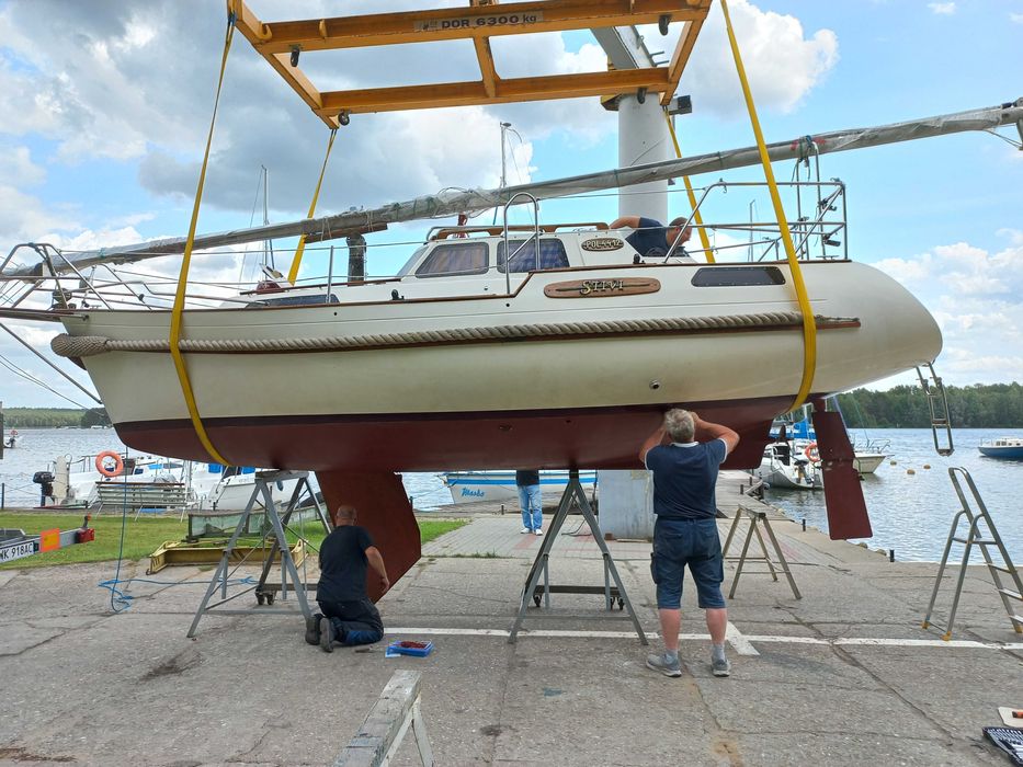 Okazyjnie sprzedam jacht balastowo-mieczowy HABER 730 + przyczepa