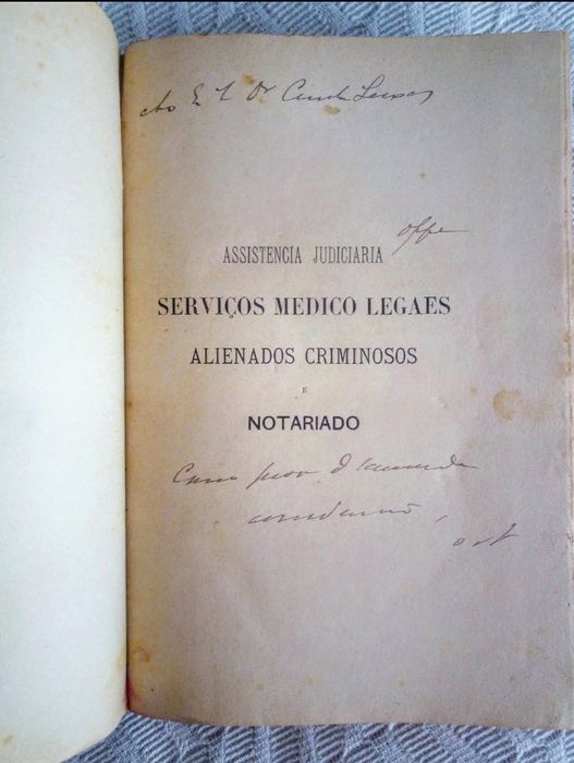 Assistência judiciária serviços medico legaes alienados criminosos not