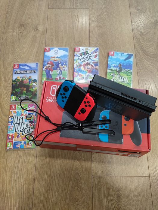 Nintendo Switch + 5 jogos!