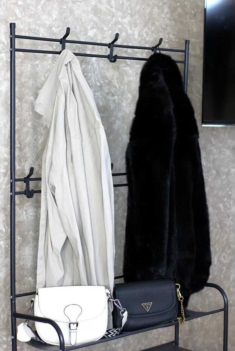 Складна вішалка 156см полиця для взуття обувница вешалка для одежды