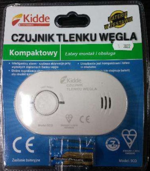 Czujnik Czadu,Tlenku węgla, Kidde 7DCO .Nowy