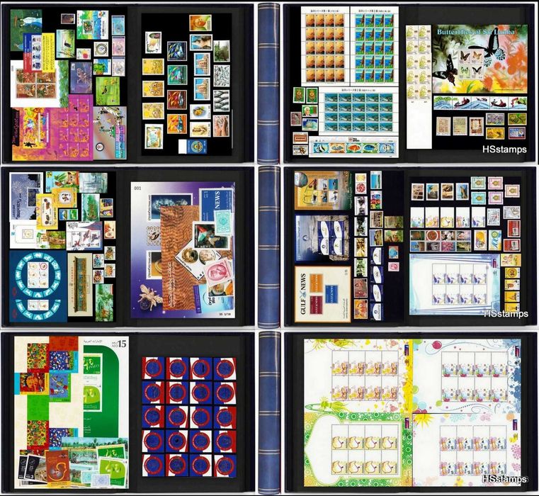 Colecção filatélica da Ásia e Oceania