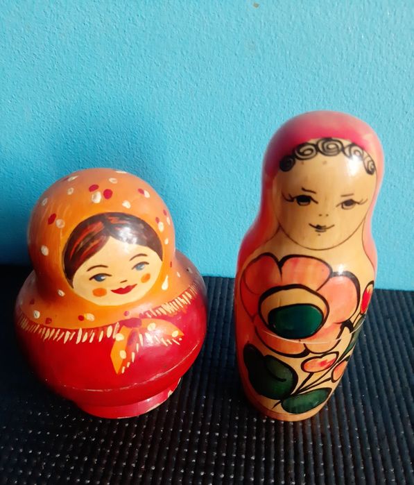 Матрёшки СССР, разборные, ручная работа, раритет 4 в 1 (1960г.) + 1