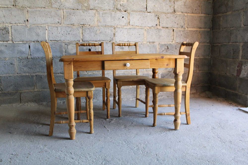 Stół sosnowy wiejski drewniany rustykalny