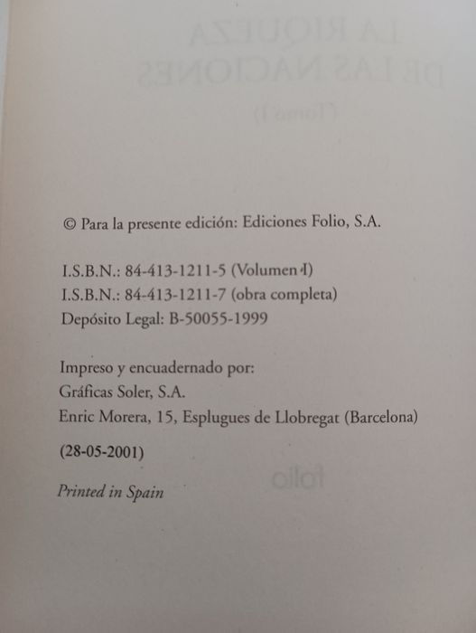 La riqueza de las naciones - Adam Smith
