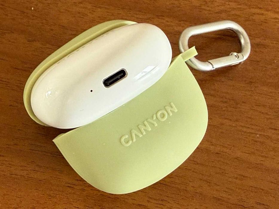 Бездротові Bluetooth Навушники Canyon TWS-5 Green (CNS-TWS5GR)