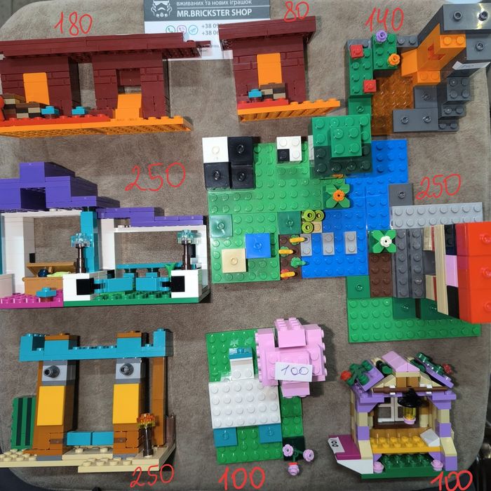 Фигурки Minecraft Майнкрафт животные фігурки крипер лего Стив Алекс