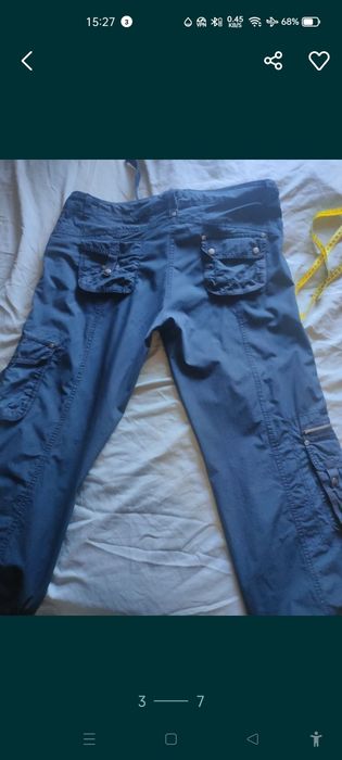 Штаны карго для беременных бренд не Китай 
Размер на фото 
Тянутся 
Од