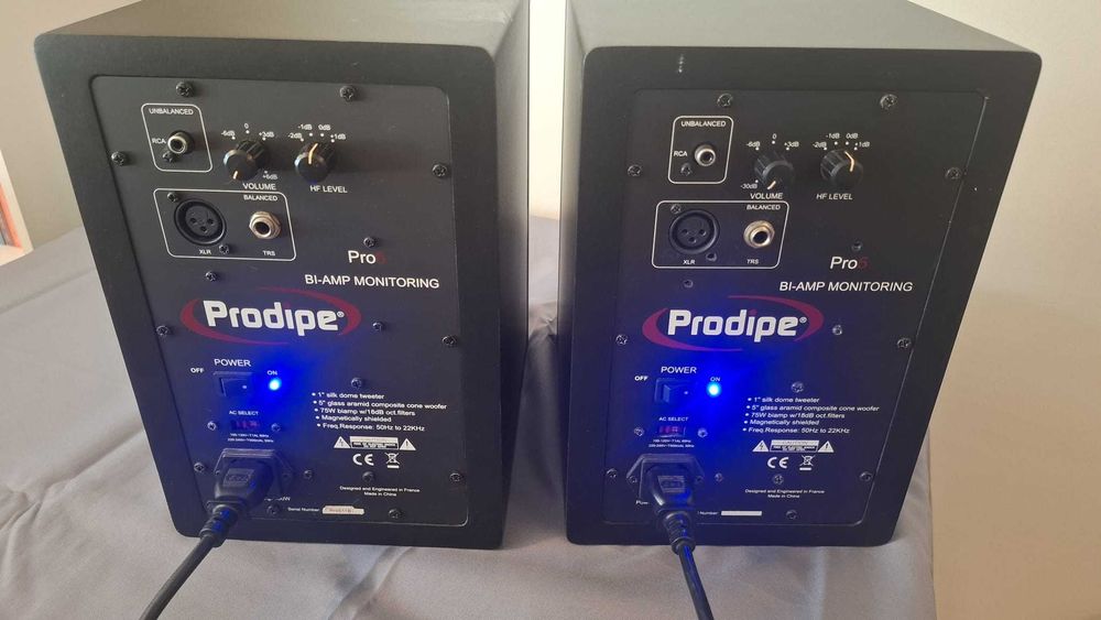 Monitores de Estúdio Prodipe Pro 5 - Par - Como Novos