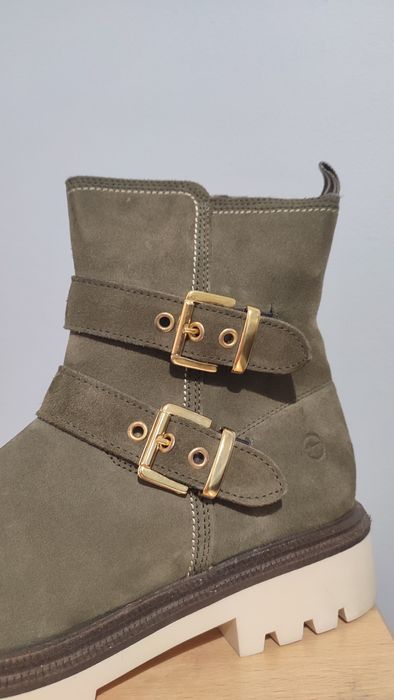 Buty, zimowe, Tamaris, naturalna skóra
