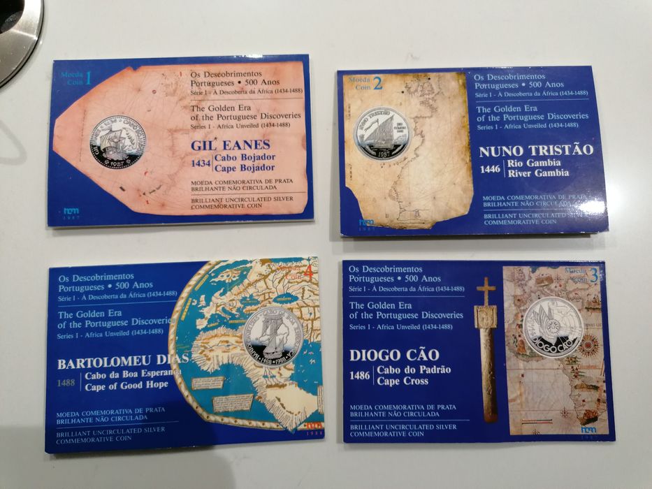 Série I Descobrimentos BNC 4 moedas