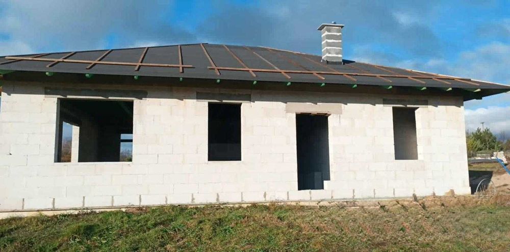 Dom w stanie surowym otwartym Wybudowanie Michałowo