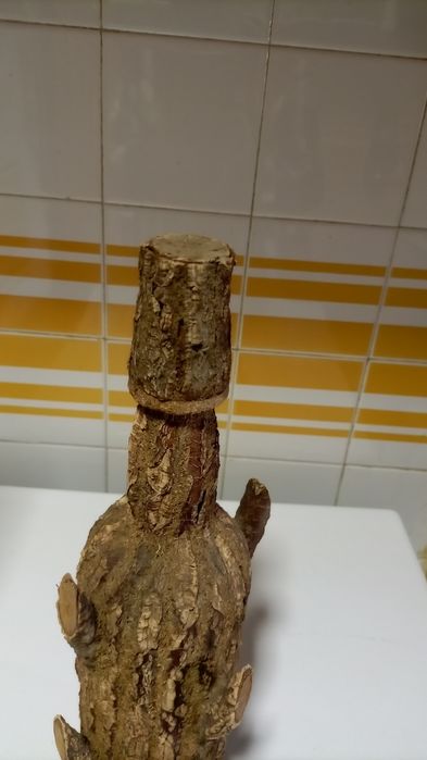 Garrafa forrada a cortiça