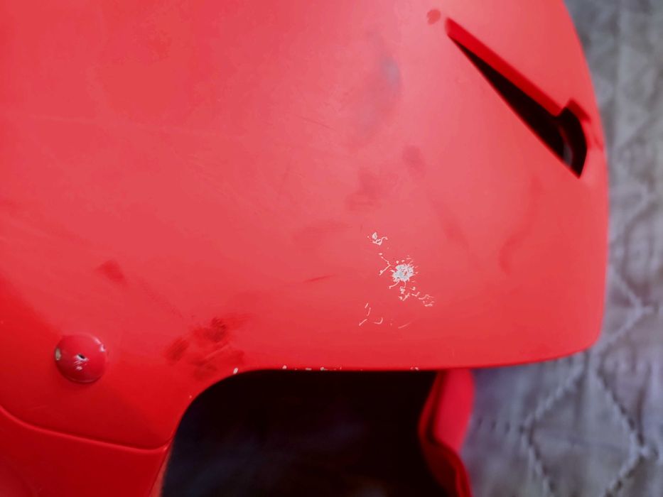 Kask narciarski dla dzieci wedze pomarańczowy