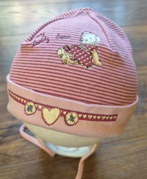 Czapka róż Wiosna 44 Nowa