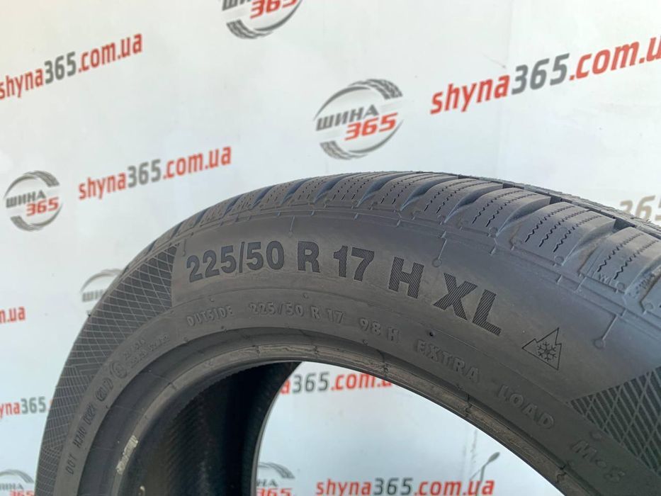 225/50 r17 continental wintercontact ts850p 7mm шини бу зима