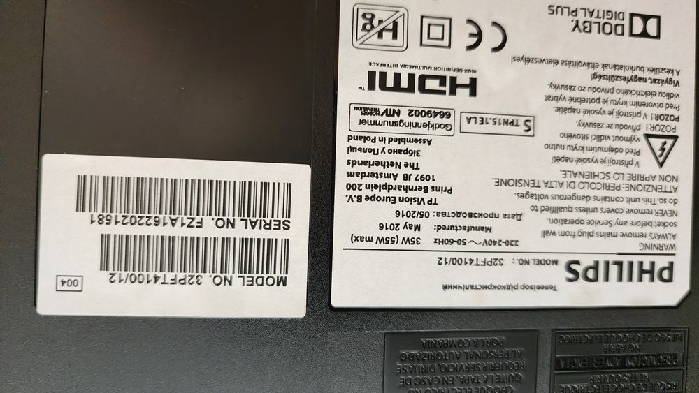 Продам телевизор Philips 32" T2