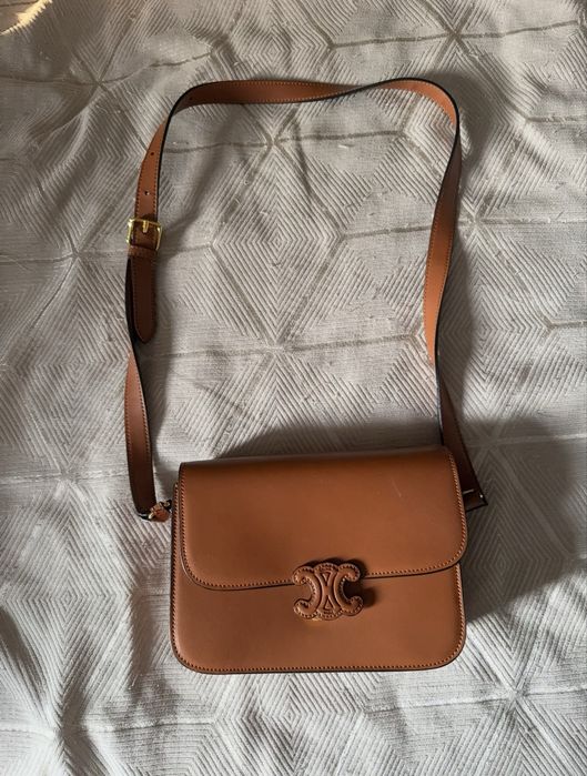 Сумка в стилі Celine Triomphe, колір Tan