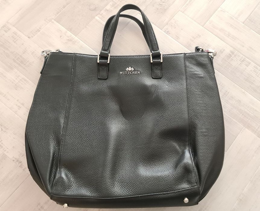 Wittchen torebka czarna duza na a4 jak nowa