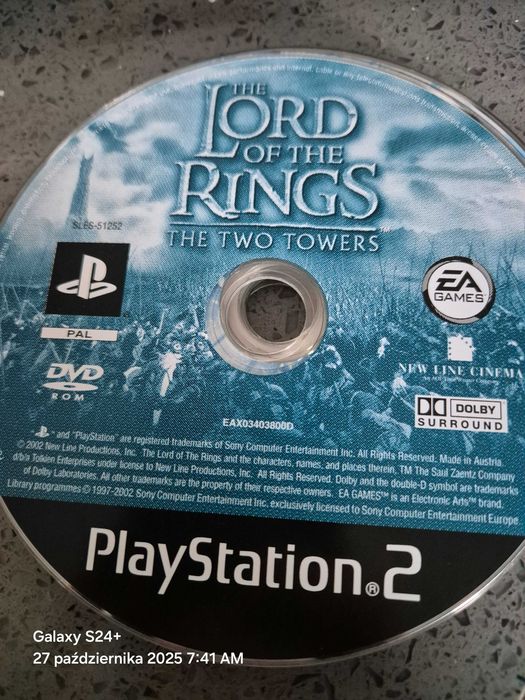 Gra playstation 2 lord of rings władca pierscieni