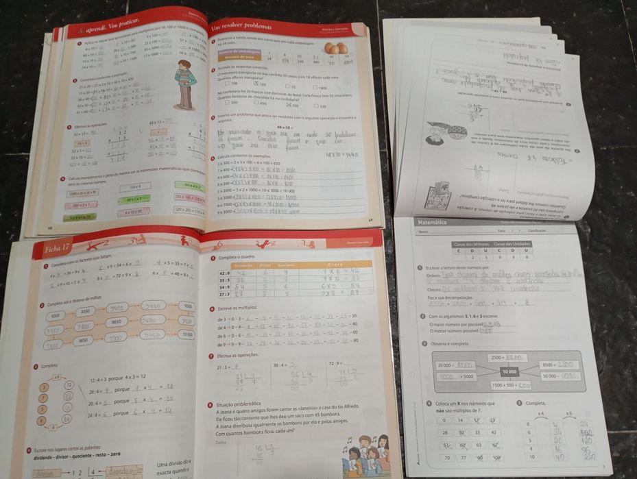Livros escolares de matemática