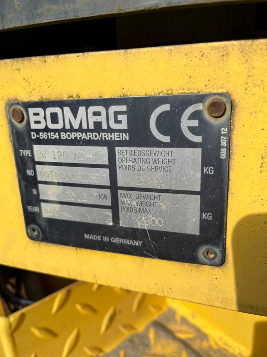 Walec Bomag BW 120 rok 2006