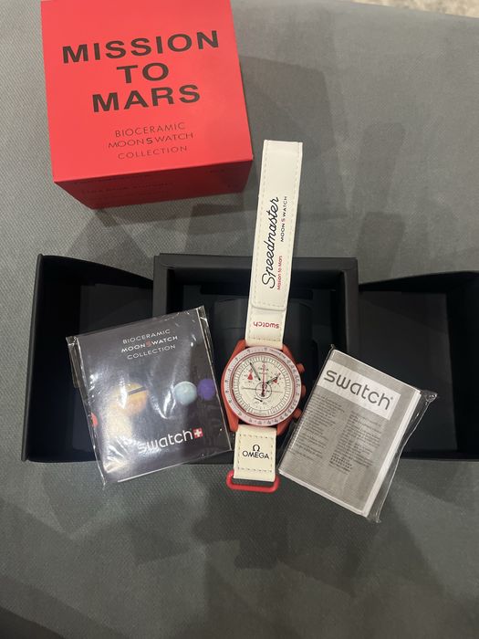 Relógio swatch x omega mission to mars