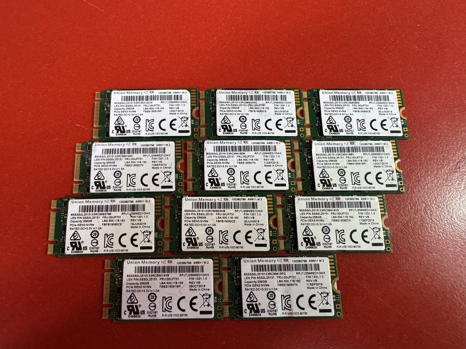 SSD диск Union Memory AM611 256Gb NVMe PCIe M.2 2242