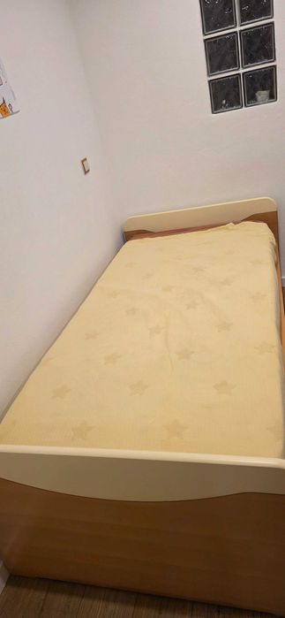 Cama madeira c/ gavetão 90x200