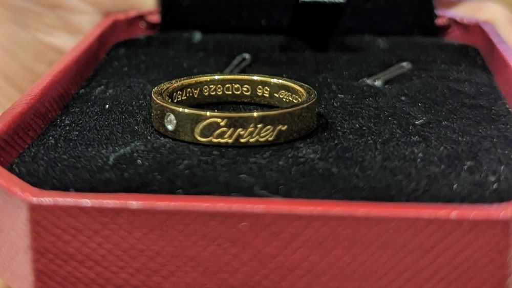Anel dourado Cartier - novo - tamanho 8