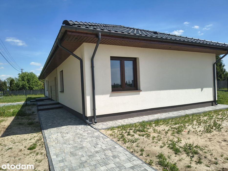 Nowoczesny dom parterowy 103m–rozwiązania Premium, przestronna działka