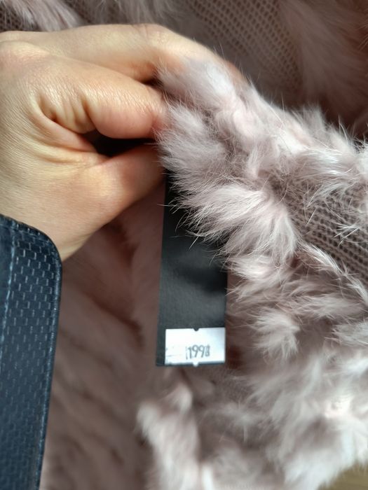 Piękna narzutka futro królicze delikatne i mięciutkie