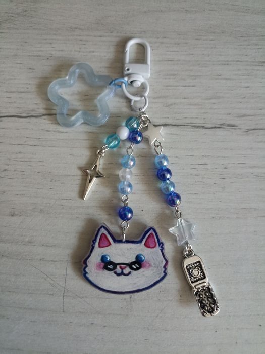 Jujutsu Kaisen matching keychain set- Gojo & Geto kitty keychains