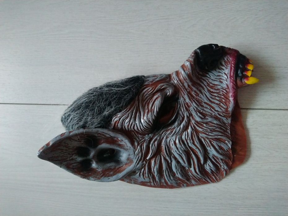 Маска силіконова карнавальна безрозмірна Вовкулака