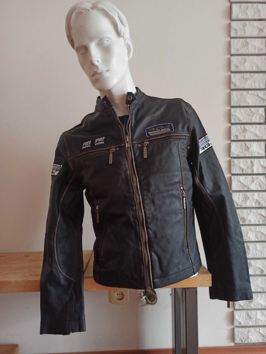 Kurtka skórzana - motocyklowo -rockowa - RG 512