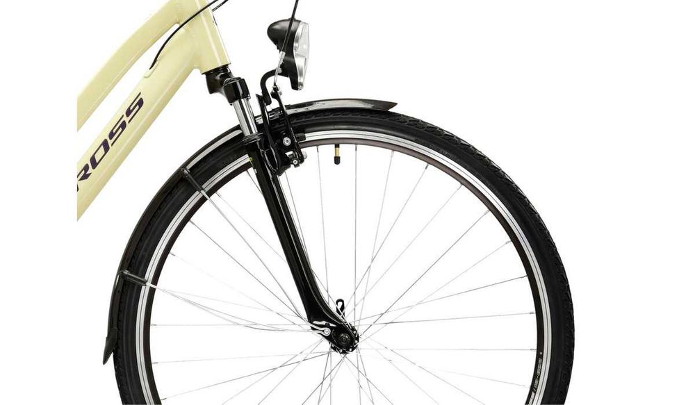 Nowy rower damski Kross Trans 1.0 2025 beżowo fioletowy - sklep Ślask