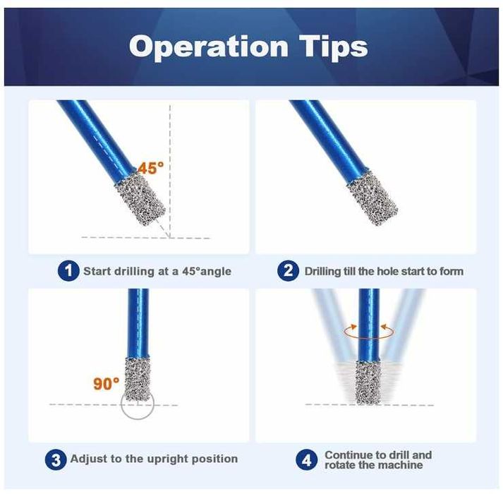 Otwornica diamentowa do gresu 6mm BRSCHNITT M14