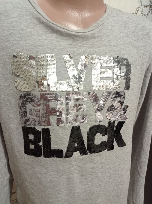 Реглан с паетками на 9-10 лет