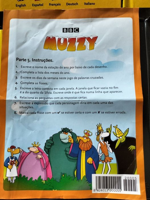 Coleção de livros e dvd's de curso de línguas para toda a família