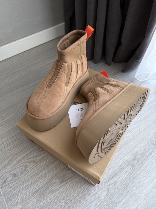 Оригинальные UGG Ultra Mini Dipper Platform Sunwave beige ORIGINAL