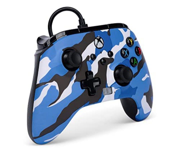 Pad Xbox series x/s PowerA  przewodowy Enhanced Blue Camo