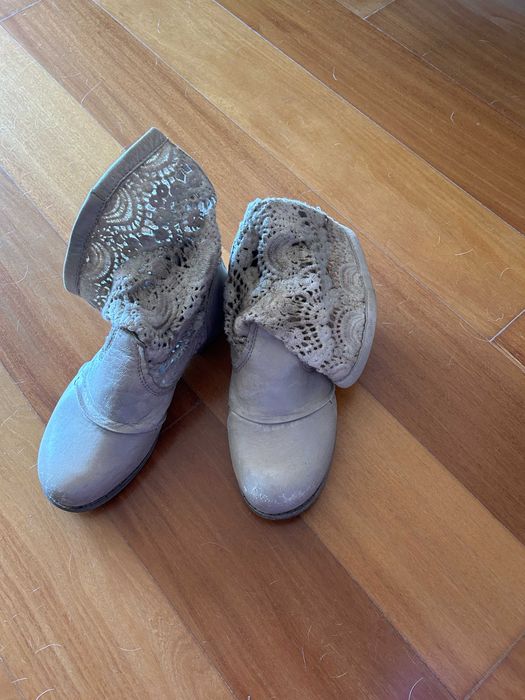 Botas de renda de marca Bunker
