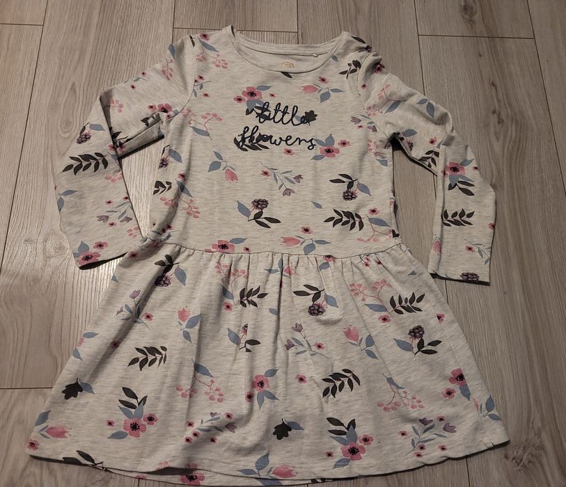 Sukienka/tunika dresowa siwa szara rozm. 128 Cool Club