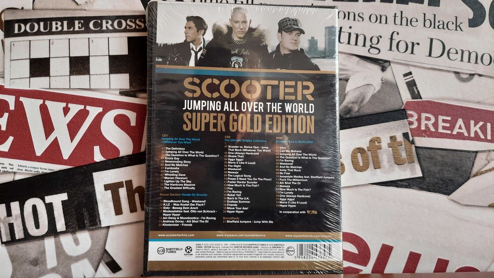 Scooter - Jumping All Over The World Super Gold Edition 2xCD + DVD
