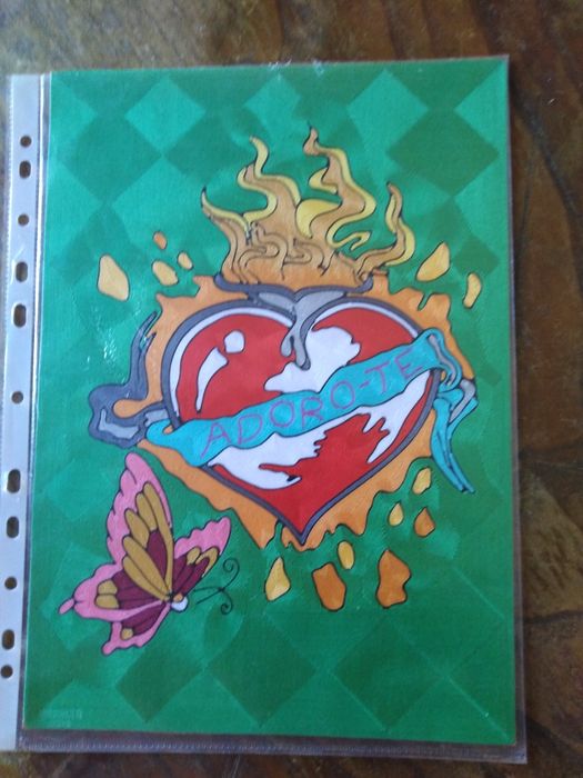 Quadros feitos em linha colada